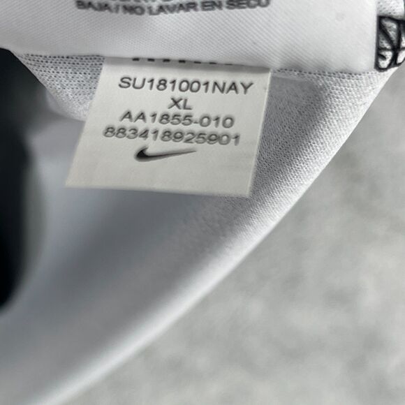 Nike Dri Fit Golf Polo Shirt Mens XL Black Stripe Performance Sweat Wicking - Picture 7 of 12